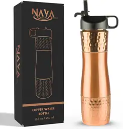 Pure Copper Water Bottle with… — Photo 1