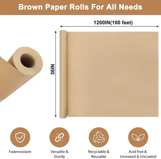 Moretoes 36" x 1,200"(100') Brown… — Photo 2
