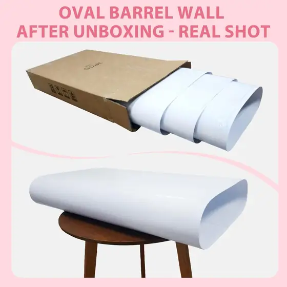 3pc Large White PVC Cylinder… — Photo 2