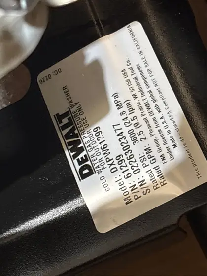 DEWALT 3600 PSI 2.5 GPM… — Photo 5