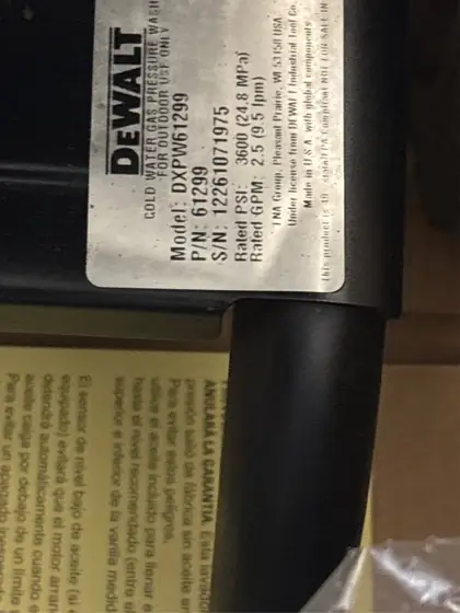 DEWALT 3600 PSI 2.5 GPM… — Photo 5