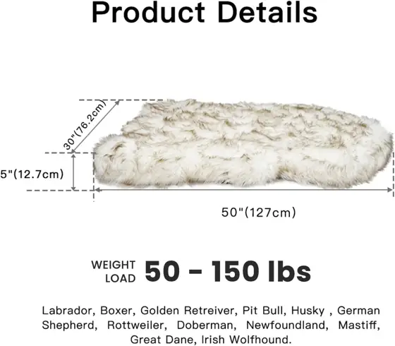 Laifug Luxury Faux Fur Orthopedic… — Photo 2