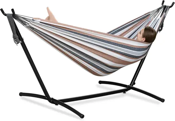 PNAEUT Double Hammock with Stand… — Photo 1