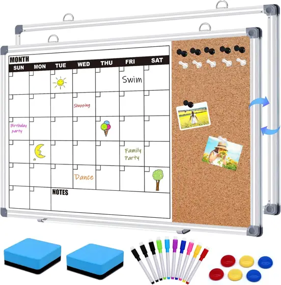 Calendar Whiteboard for Wall 24x18,… — Photo 1
