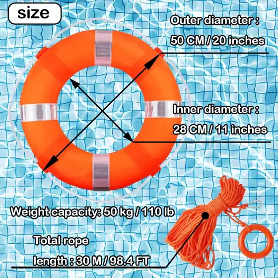 20-Inch Throwable Life Preserver Ring… — Photo 2