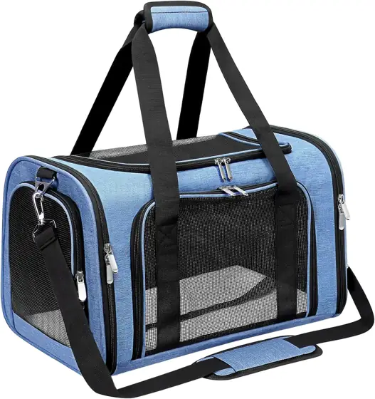 Soft-Sided Cat/Dog/Pet Carrier, Collapsible Pets… — Photo 1