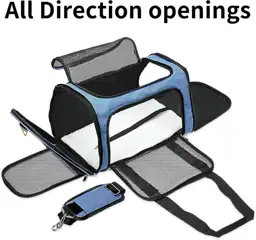 Soft-Sided Cat/Dog/Pet Carrier, Collapsible Pets… — Photo 2