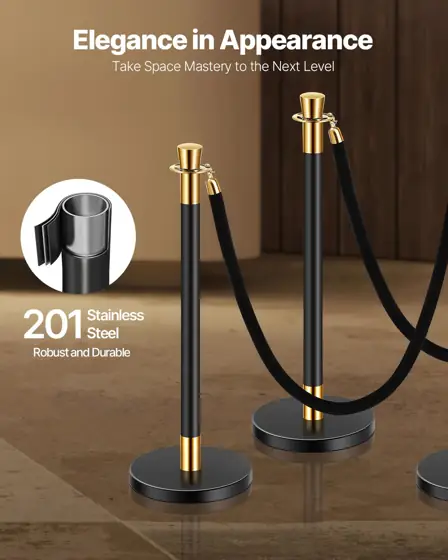 VEVOR Stanchions & Velvet Ropes,… — Photo 2