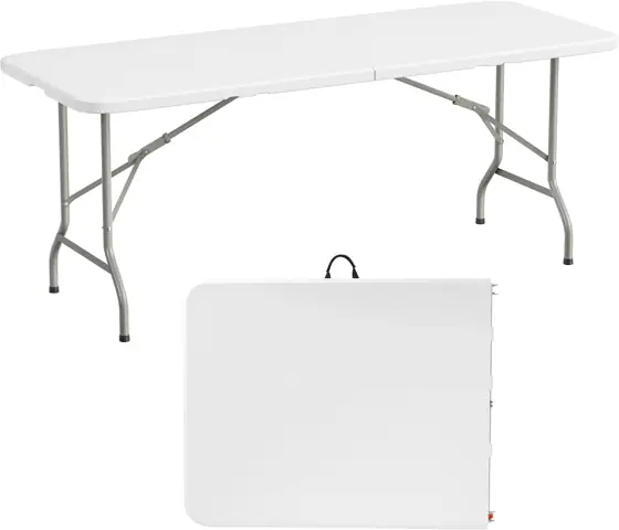 Elevon 6-Foot Heavy-Duty Folding Table,… — Photo 1