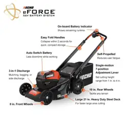 eFORCE 21 in. 56V Cordless… — Photo 2