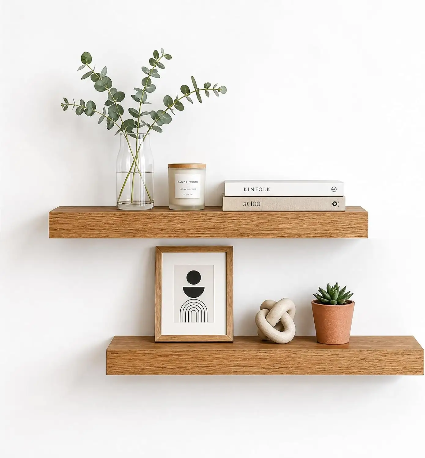 16in Oak Floating Shelves for… — Photo 1