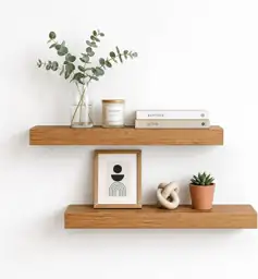 16in Oak Floating Shelves for… — Photo 1