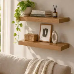 16in Oak Floating Shelves for… — Photo 2