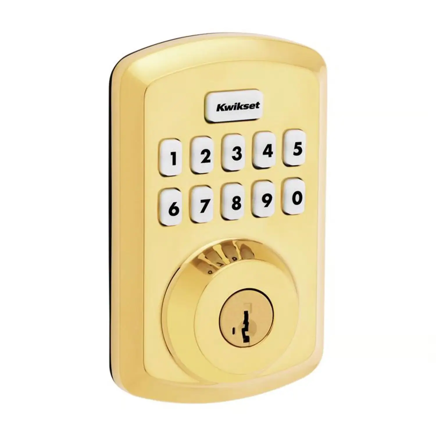 Kwikset Powerbolt Polished Brass Zinc… — Photo 1