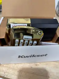 Kwikset Powerbolt Polished Brass Zinc… — Photo 3
