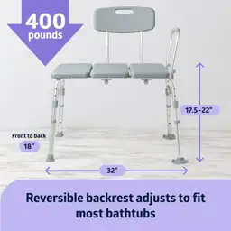Medline Transfer Bench, Bathtub/Showers, 400… — Photo 2