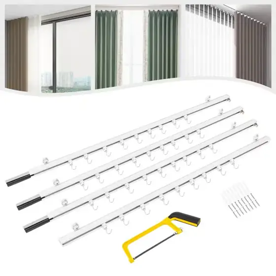 YIYIBYUS White Ceiling Mount Curtain… — Photo 2