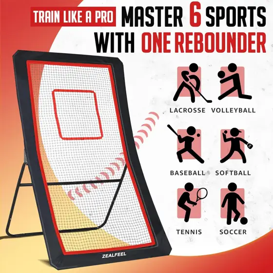 ZEALFEEL Lacrosse Rebounder with 5… — Photo 2