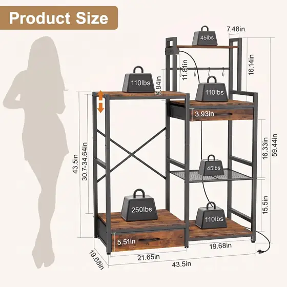 Housolution 6 Tier Mini Fridge… — Photo 2