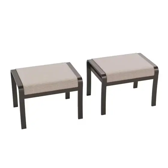2 Pieces Aluminum Weather-Resistant Patio… — Photo 1