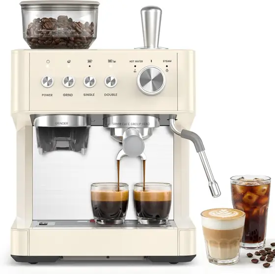 Kndko Espresso Machine with Grinder,… — Photo 1