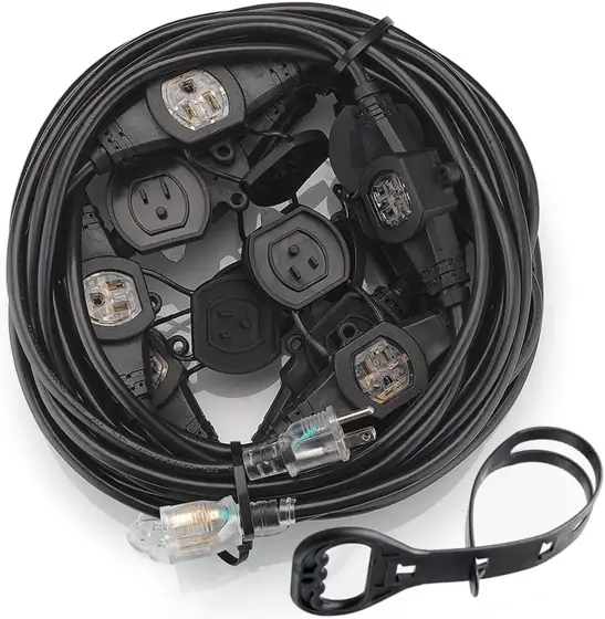 50FT 12-Gauge Indoor/Outdoor Extension Cord,… — Photo 1