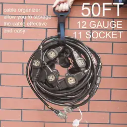 50FT 12-Gauge Indoor/Outdoor Extension Cord,… — Photo 2