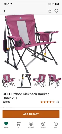 GCI Outdoor Kickback Rocker Chair… — Photo 1