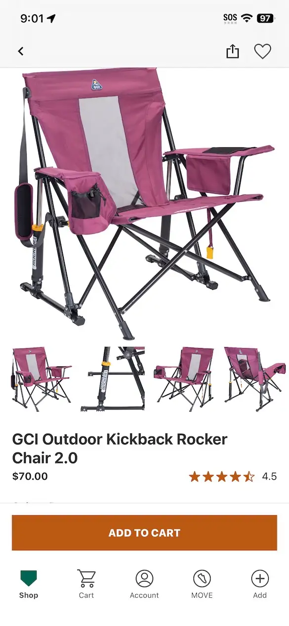 GCI Outdoor Kickback Rocker Chair… — Photo 1