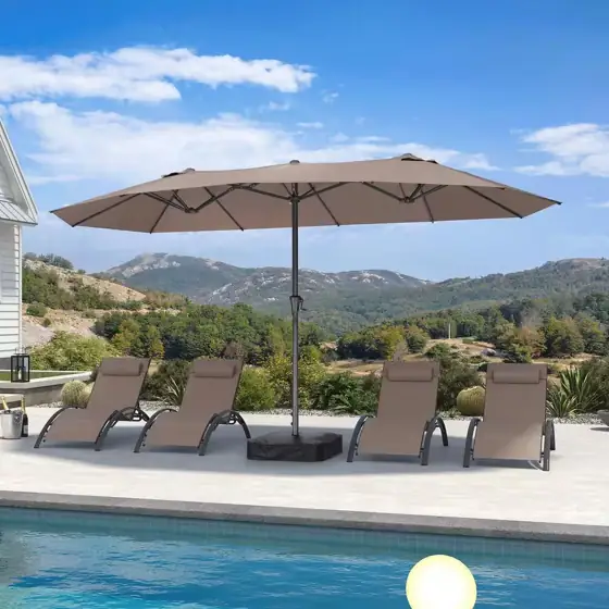 15 ft Gray Aluminum Patio… — Photo 1