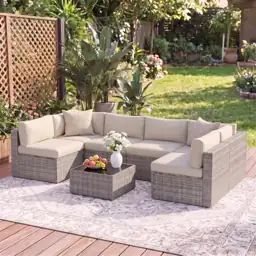 Patio Sectional Furniture Set, Wicker… — Photo 1