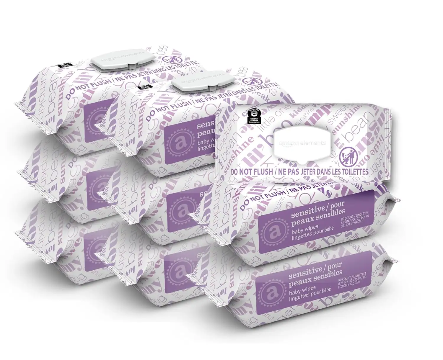 Amazon Elements Baby Wipes, Sensitive,… — Photo 1