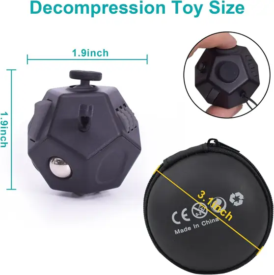 UOOEFUN Mini Fidget Toys, 12-Sided… — Photo 2