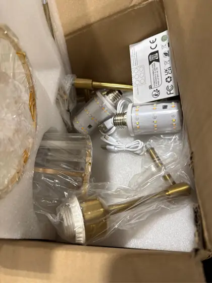 Gold Battery-Operated Wall Sconces, Wireless,… — Photo 4