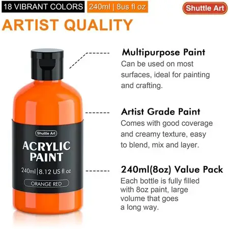 Shuttle Art 18 Colors Acrylic… — Photo 2