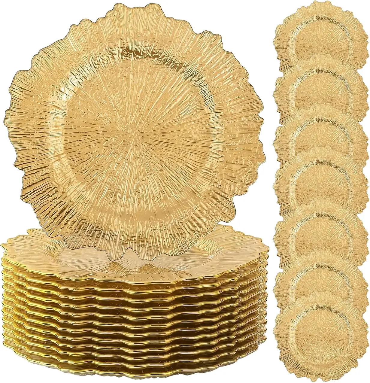 50 Pack Gold Charger Plates,… — Photo 1