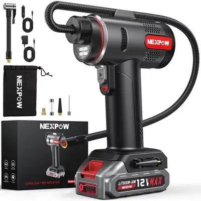 NEXPOW Tire Inflator Portable Air… — Photo 1