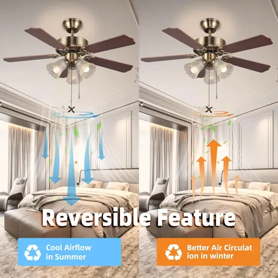 42-Inch Indoor Ceiling Fan with… — Photo 2
