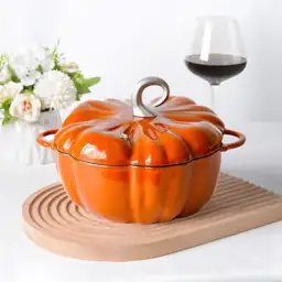 Pumpkin Cast Iron Dutch Oven,… — Photo 1
