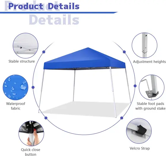 10x10FT Slant Leg Pop Up… — Photo 2