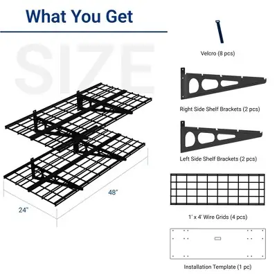 FLEXIMOUNTS 2-Pack 2x4ft Garage Shelving,… — Photo 2
