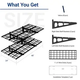 FLEXIMOUNTS 2-Pack 2x4ft Garage Shelving,… — Photo 2