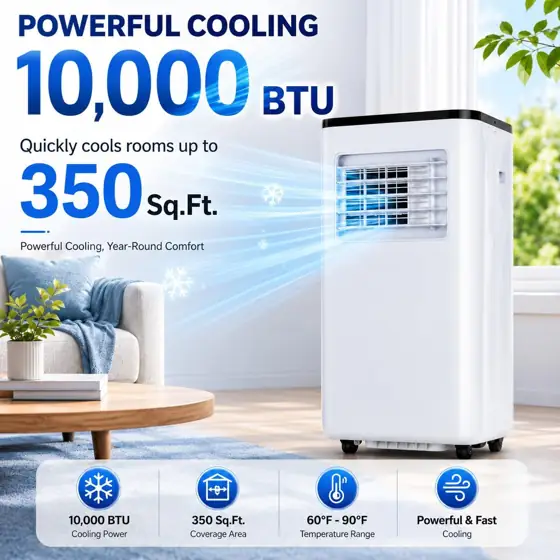 Portable Air Conditioner 10000 BTU,… — Photo 2