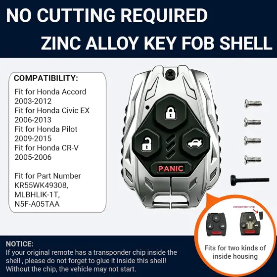 Zinc Alloy Key Fob Shell… — Photo 2