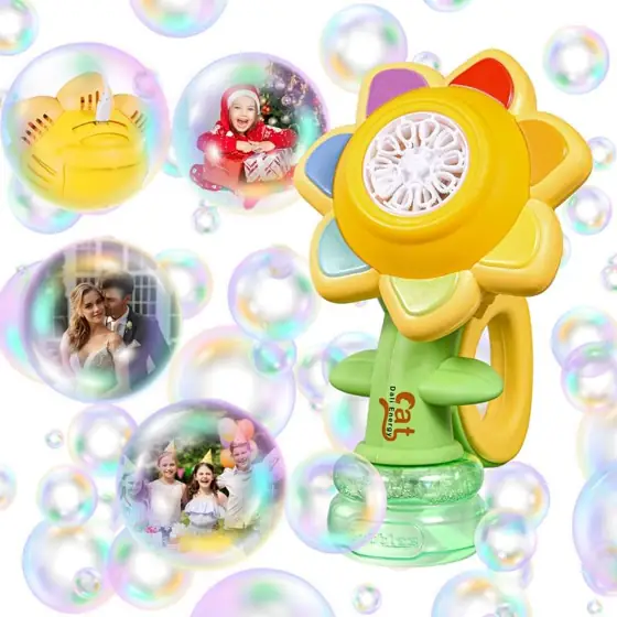 Sunflower Bubble Machine, Automatic, Built-in… — Photo 1