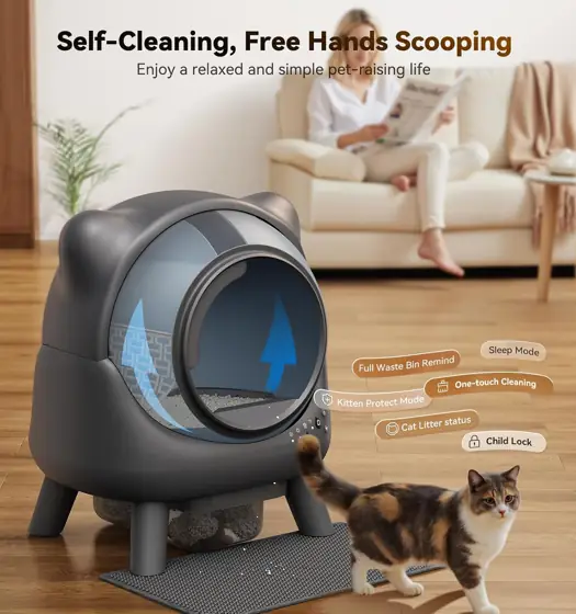 FEELNEEDY Automatic Self-Cleaning Litter Box… — Photo 2
