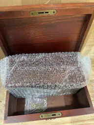 Wooden Box with Hinged Lid… — Photo 3