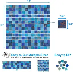 LSDECO 20 Sheets Mosaic Tiles,… — Photo 2