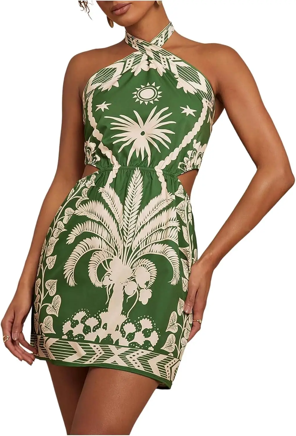 MakeMeChic Women's Boho Mini Dress… — Photo 1