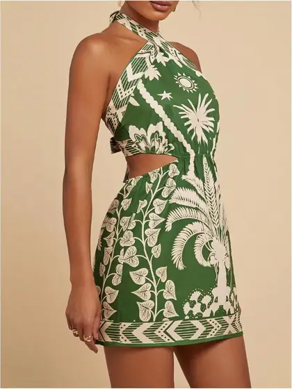 MakeMeChic Women's Boho Mini Dress… — Photo 2